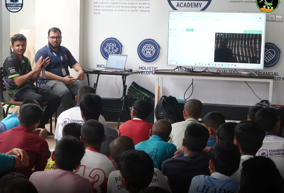 Robotics Masterclass Conducted by Green University Mars Rover Team at Champion Academy